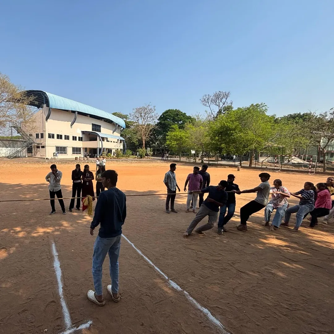 Tug of war intense moment