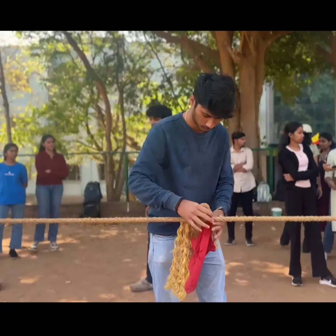 Tug of war team effort